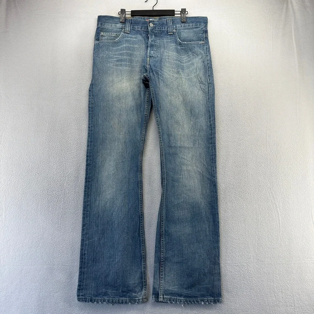 Vintage Levis Jeans men's 33x34 Fits 36x34 Blue baggy 512 Bootcut Faded y2k Dark